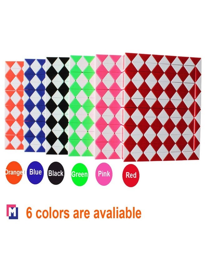 Mipartebo Magic Snake Cube Twist Puzzle 144 Wedges Large Size Twist Fidget Snake Toys Gift Party Favors for Kids Adults Teens Black - Image 3